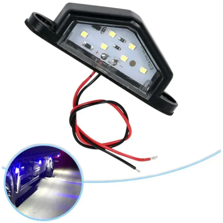 12V LED-Diodenbeleuchtung für das hintere Kennzeichen von Auto, Lkw, Bus, Anhänger usw.