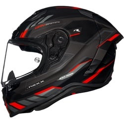 Nexx X.R3R Precision Helm, schwarz-rot, Größe XS für Männer