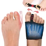 LureLuxe 1 Paar Hallux Valgus Korrektur Hallux Valgus Socken und 1 Stück Hallux Valgus Zehenspreizer Trainingsband für den Zeh,Hammerzeh Korrektur und Schutz,Hallux Valgus Korrektur Schiene für den