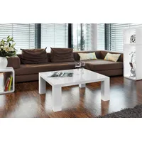 SalesFever Couchtisch, BxH: 90 x 40 cm Mitteldichte Faserplatte (MDF) - weiss