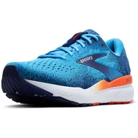 Brooks Herren Ghost 16 Sneaker, Bonnie Blue/Blue Ribbon/Orange, 49.5 EU