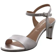 TAMARIS SANDALETTE für Damen, silber, Größe 40 EU