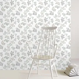 Art for the home Superfresco Easy - Vliestapete Blumen - Grün/Grau - 10m x 52cm