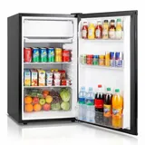 DollarDash Kühlschrank 90,8L, 7-stufig einstellbarer Thermostat,geräuscharm, energiesparend BC-90, 79.8 cm hoch, 45 cm breit, Kompakter Mini-Kühlschrank mit Gefrierfach schwarz