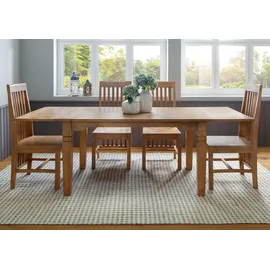 MASSIVMOEBEL24.DE Toulouse 140 x 76 x 90 cm beige geölt