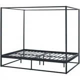 [en.casa] Himmelbett Kristianstad Metall 140x200 cm