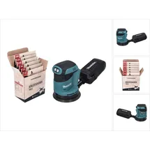Crankbrothers DBO 180 Z Akku Exzenterschleifer 18 V 125 mm + Schleifpapier Set