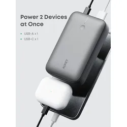 AUKEY PB-Y57 Spark Mini 20000 Kompakte Schnelllade-Powerbank Erhältlich in Grau