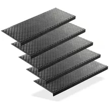BigDean Stufenmatte 75 x 25 cm Schwarz