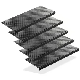 BigDean Stufenmatte 75 x 25 cm Schwarz