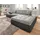 DOMO collection Ecksofa »Moric Luxus - B/T/H 300/172/80 cm, XXL-Format«, L-Form, 140kg Belastung/Sitz, in Cord, Chenille, Kunstleder schwarz