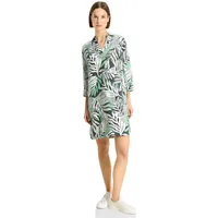 Cecil Damen Leinenkleid mit Print soft salvia green, XS - XS