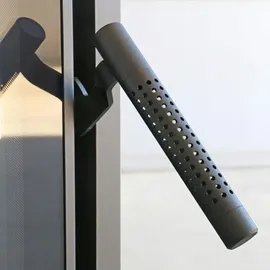 Kratki SIMPLE Box 8 kW Ø 200 links mit Türfeder Schwarz