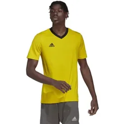 adidas für Herren. HI2122 Eintrag 22 gelbes T-Shirt (S), Sportlich, Multisport, Kurzarm, Recyceltes Polyester
