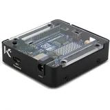 KKSB Gehäuse für Arduino UNO R4 & UNO R4 WiFi, Aluminium/Stahl/Polycarbonat, schwarz