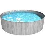 Steinbach New Splasher Stahlwandpool Set grau 350x90cm (011002G)
