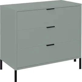 Mäusbacher Kommode MÄUSBACHER "Bonnie TOPSELLER", grün (pine grün matt), B:81cm H:80cm T:45cm, Holzwerkstoff, Sideboards, Kommode, Kommode mit 3 Schubladen