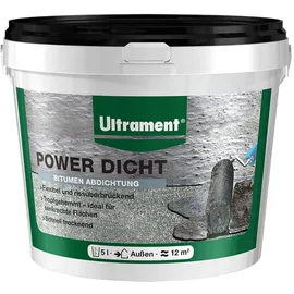 Ultrament Power Dicht 5 Ltr flexibler Universalabdichter für Außenbereich Bitumen