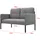 [en.casa] Sofa, + Bettsofa, Sofa Reichling 2-Sitzer Grau 2-Sitzer