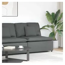 vidaXL Modulares Sofa Mittelmodul mit Kissen Dunkelgrau 100 cm