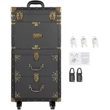 Arbeitswagen Friseur Trolley Kosmetik Cart Rollwagen Friseurwagen Kosmetikwagen Multifunktional Koffer Beautycase Schmink FüR Tattoo Nagel Makeup Kosmetikkoffer Friseurkoffer Schminkkoffer