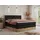 MKS Meble King Boxspringbett 160x200 mit Bettkasten Eiche, Polsterbett 160x200 mit Matratze H4, Bett 160x200 mit Kopfteil, Bett mit Holzrahmen in W... - Schwarz
