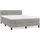 vidaXL Boxspringbett 140 x 200 cm Hellgrau