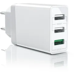 Aplic USB-Ladegerät 3000 mA, 3-Port Netzteil, Quick Charge 3.0, 2x USB Port + 1x QC 3.0 Port