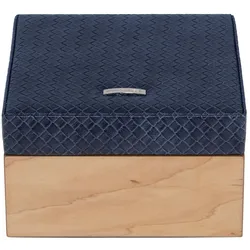 Windrose Schmuckkästchen Wood 803929 flechtoptik blau