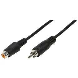 LogiLink Audioverlängerungskabel - RCA weiblich zu RCA männlich