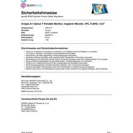 Arzopa A1T 15,6" grau