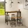 Homcom Bartisch mit Barhocker Set 5-tlg. 120 x 75 x 40 cm Rustikal-Braun