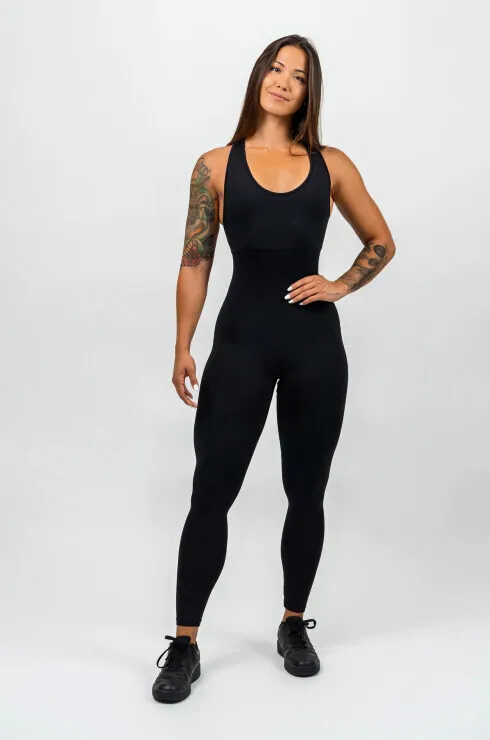 Schwimmanzug  Nebbia  One-Piece Workout Bodysuit black M - Schwarz