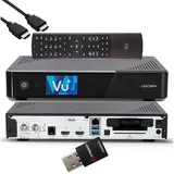 VU+ UNO 4K SE - UHD HDR 1x DVB-S2 E2 Linux Receiver + 300 Mbit WiFi Stick SAT-Receiver