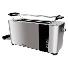 xartis Premium Doppel-Langschlitztoaster Silber