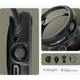 SPIGEN Liquid Air Hülle Kompatibel mit Google Pixel Watch 3 45mm (2024) - Matt Schwarz