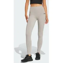adidas Essentials Linear Cotton Leggings Medium Grey Heather / Black 2XS