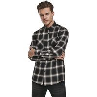 URBAN CLASSICS Hemd Black / White M