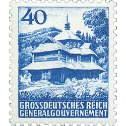 Nicht verausgabter Briefmarkensatz des Generalgouvernements, Michel-Nr.: I-III, postfrisch