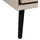 furn.design Brebbia TV-Lowboard 175x50x38 cm Sand/Schwarz Holzwerkstoff