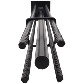 Mendler Sichtschutzzaunpfosten  schwarz WPC 2 St.