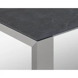Sit Mobilia Ventura Gartentisch 160/220 x 95 cm Edelstahl Beton hell