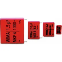 WIMA Folienkondensator, 0.22 UF, 63 V-, radial, RM 7,5, MKS4C032202B00KSSD