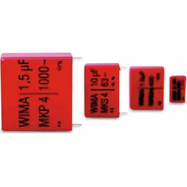 WIMA Folienkondensator, 0.22 UF, 63 V-, radial, RM 7,5, MKS4C032202B00KSSD
