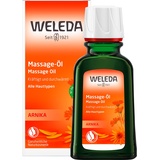 Weleda Bio Arnika Sport Massageöl 50ml vegan - Naturkosmetik Hautpflege Körperöl schützt vor Muskelkater & Verspannung. Ideal als Sport Vorbereitung / Regeneration mit Duft nach Rosmarin & Lavendel