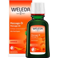 Weleda Bio Arnika Sport Massageöl 50ml vegan - Naturkosmetik Hautpflege Körperöl schützt vor Muskelkater & Verspannung. Ideal als Sport Vorbereitung / Regeneration mit Duft nach Rosmarin & Lavendel