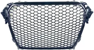 Frontgrill ohne Emblem für Audi A4 B8 (2011–2014) – RS-Look – Schwarz