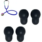 Stethoscope Ear Tips Replacement for Littmann Stethoscopes Compatible with MDF Stethoscope Ear Pieces Classic 3 Cardiology 3 & Cardiology 4,Cardiology III & IV & Littmann Stethoscope Parts(black)