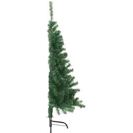 vidaXL Künstlicher Halb-Weihnachtsbaum mit Ständer Grün 150 cm PVC