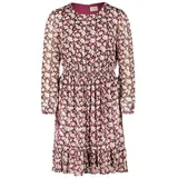 Cartoon Chiffonkleid mit Rüschen Rot 36